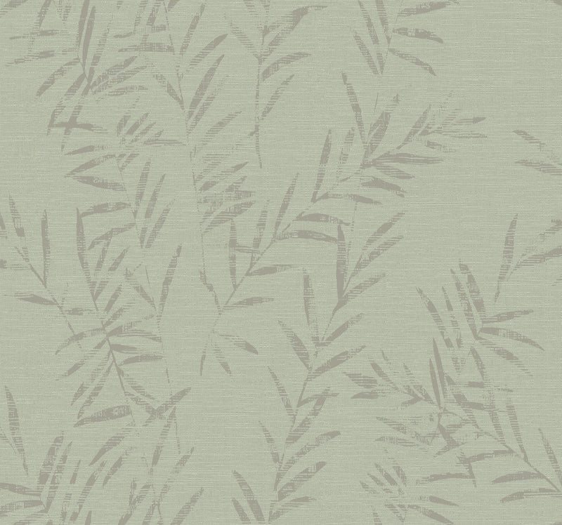 AB3064 Allerton Bamboo Sage Artifacts Wallpaper by York Wallcoverings
