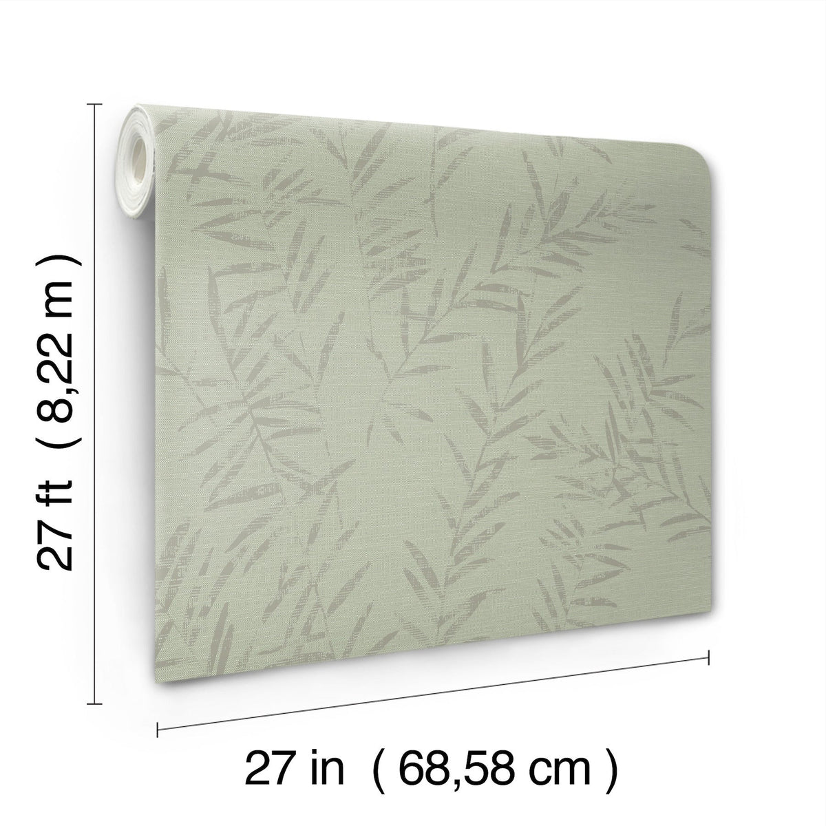 AB3064 Allerton Bamboo Sage Artifacts Wallpaper by York Wallcoverings