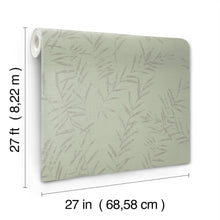 AB3064 Allerton Bamboo Sage Artifacts Wallpaper by York Wallcoverings
