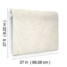 AB3065 Allerton Bamboo Alabaster Artifacts Wallpaper by York Wallcoverings