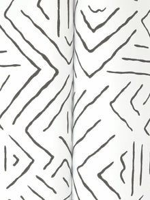 AB3081 Sirih Black Artifacts Wallpaper by York Wallcoverings