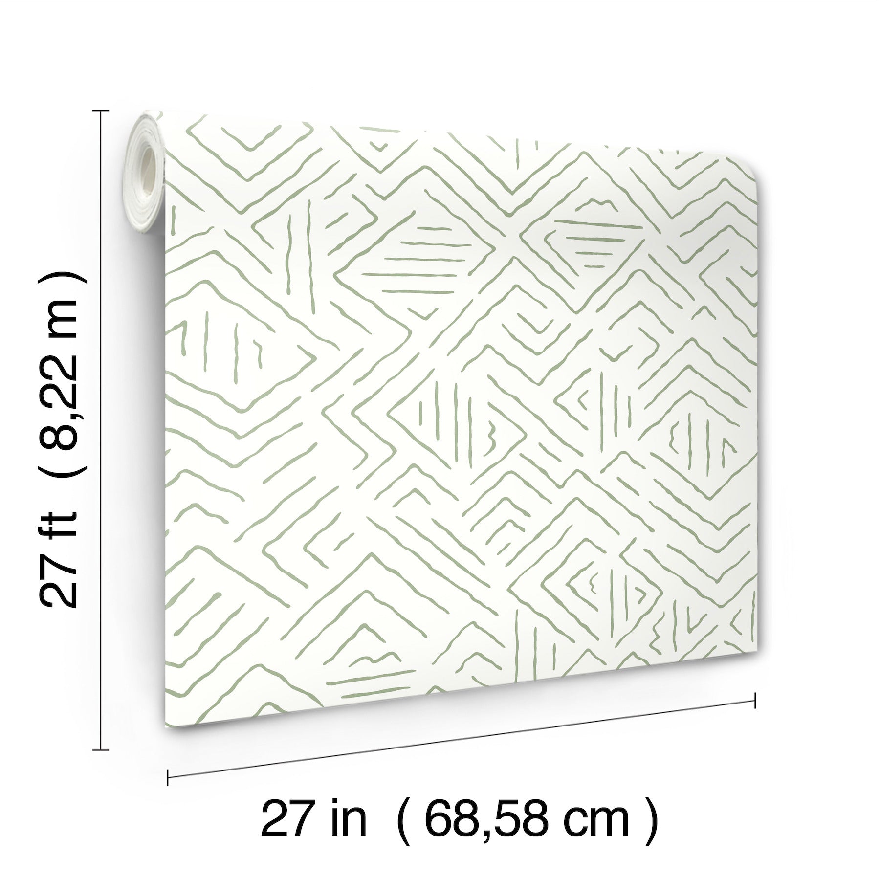 AB3082 Sirih Sage Artifacts Wallpaper by York Wallcoverings