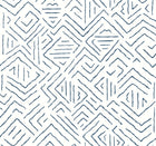 AB3083 Sirih Navy Artifacts Wallpaper by York Wallcoverings