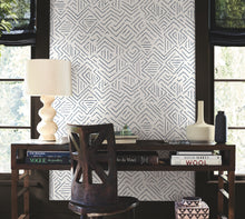 AB3083 Sirih Navy Artifacts Wallpaper by York Wallcoverings