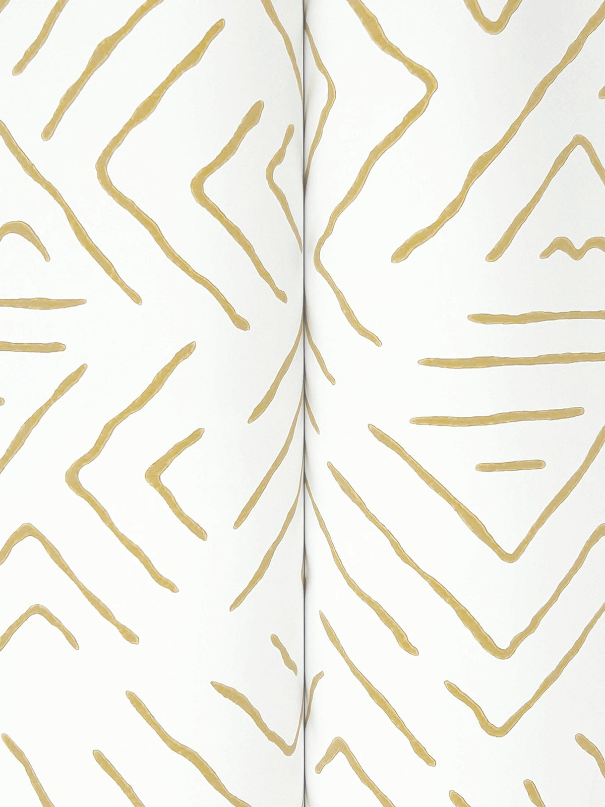 AB3084 Sirih Ochre Artifacts Wallpaper by York Wallcoverings
