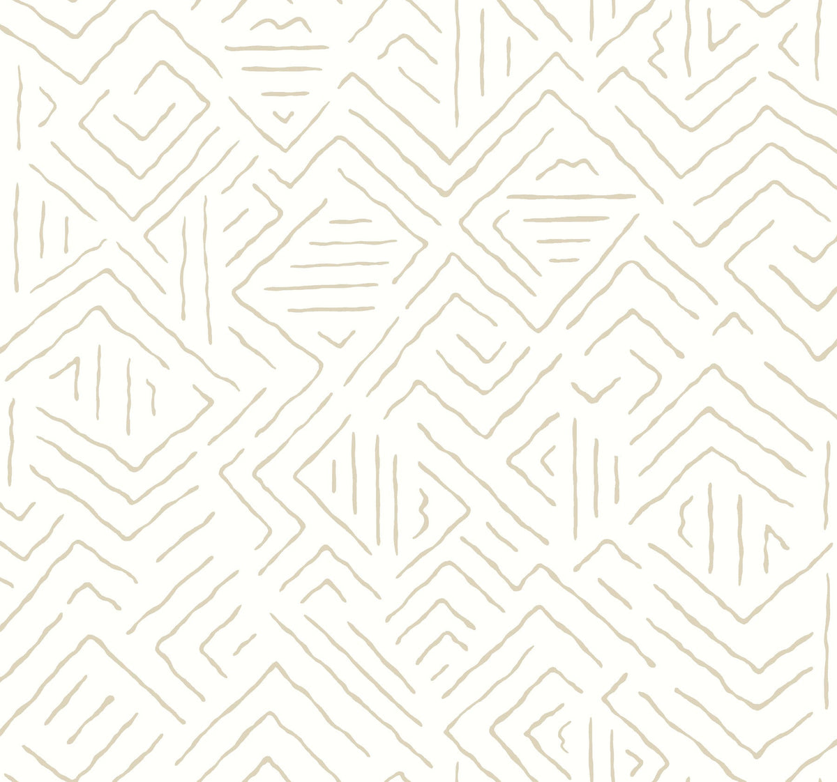 AB3085 Sirih Beige Artifacts Wallpaper by York Wallcoverings