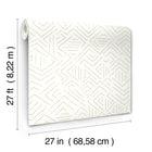 AB3085 Sirih Beige Artifacts Wallpaper by York Wallcoverings