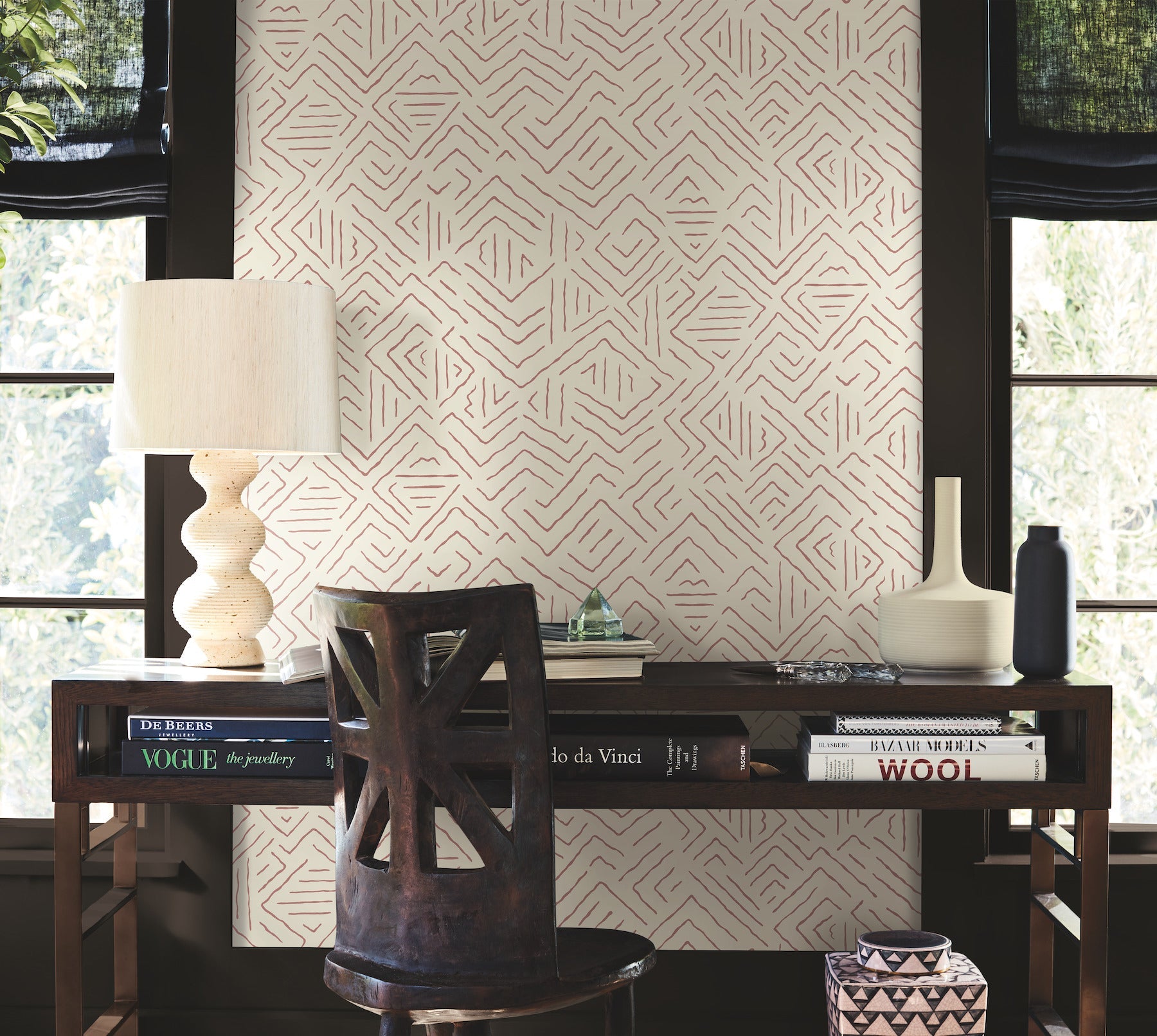 AB3086 Sirih Sedona Artifacts Wallpaper by York Wallcoverings