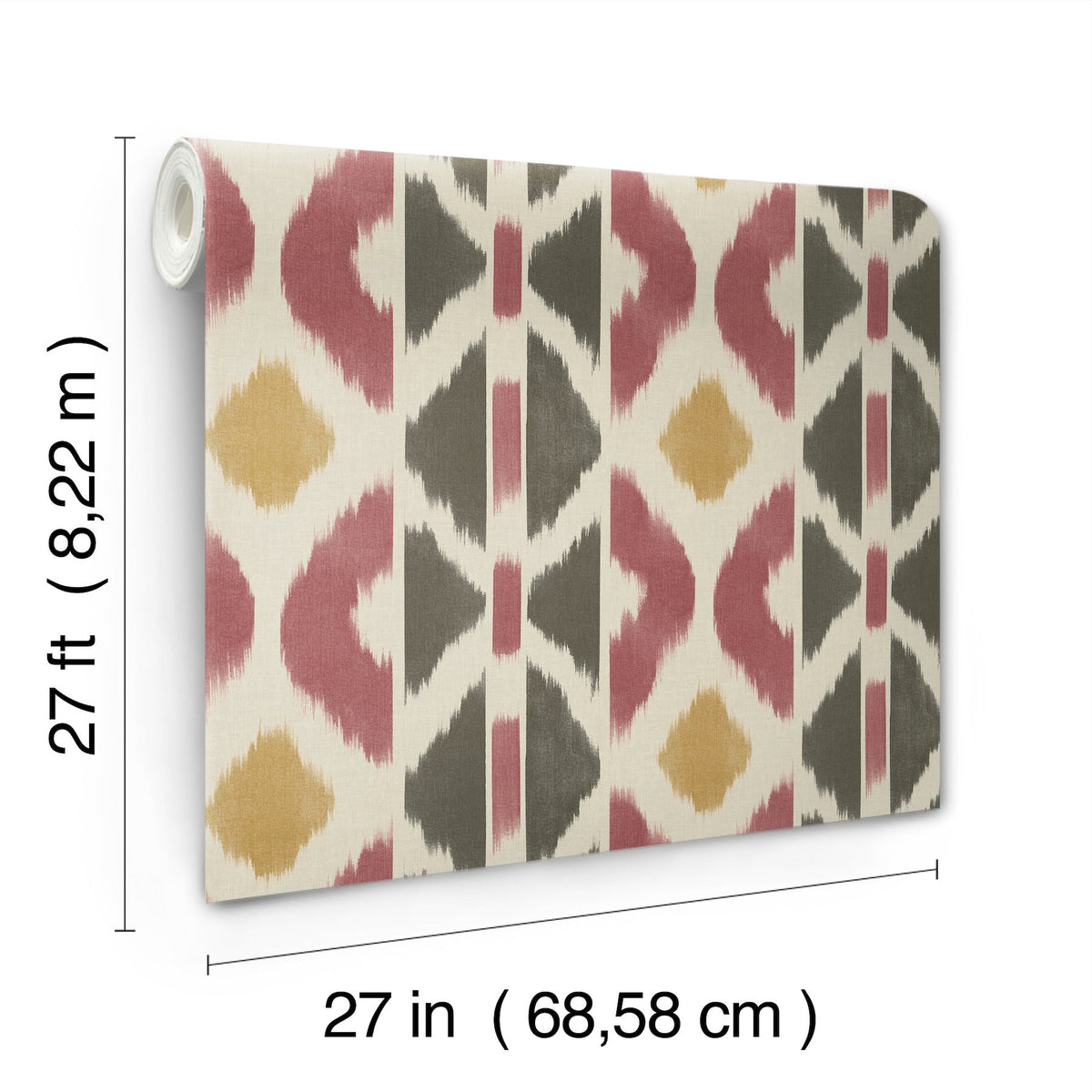 AB3091 Patan Ruby Artifacts Wallpaper by York Wallcoverings