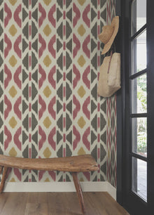 AB3091 Patan Ruby Artifacts Wallpaper by York Wallcoverings