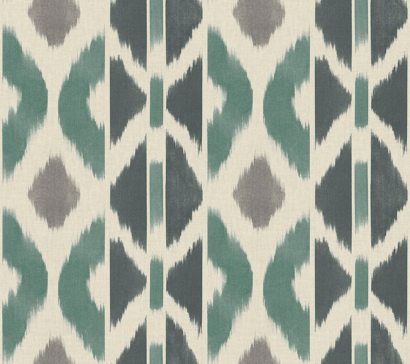 AB3092 Patan Indigo Artifacts Wallpaper by York Wallcoverings