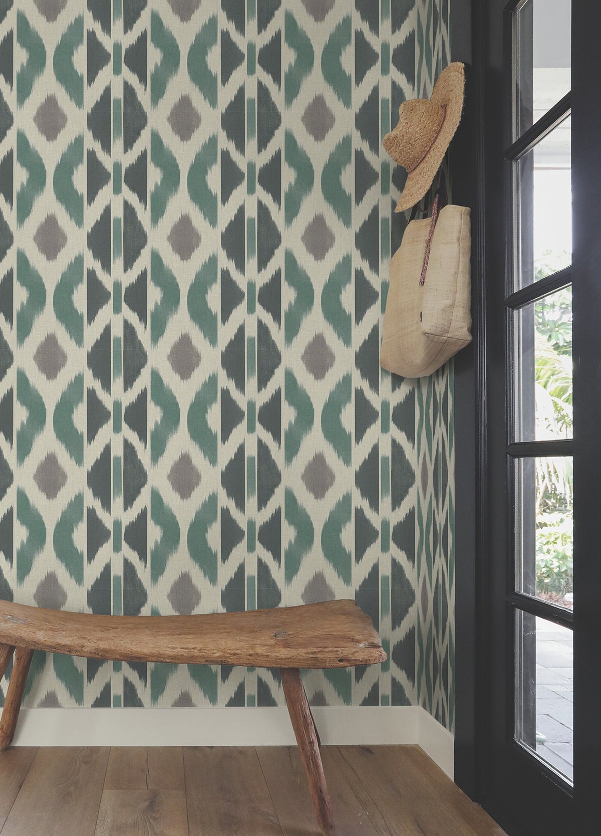 AB3092 Patan Indigo Artifacts Wallpaper by York Wallcoverings