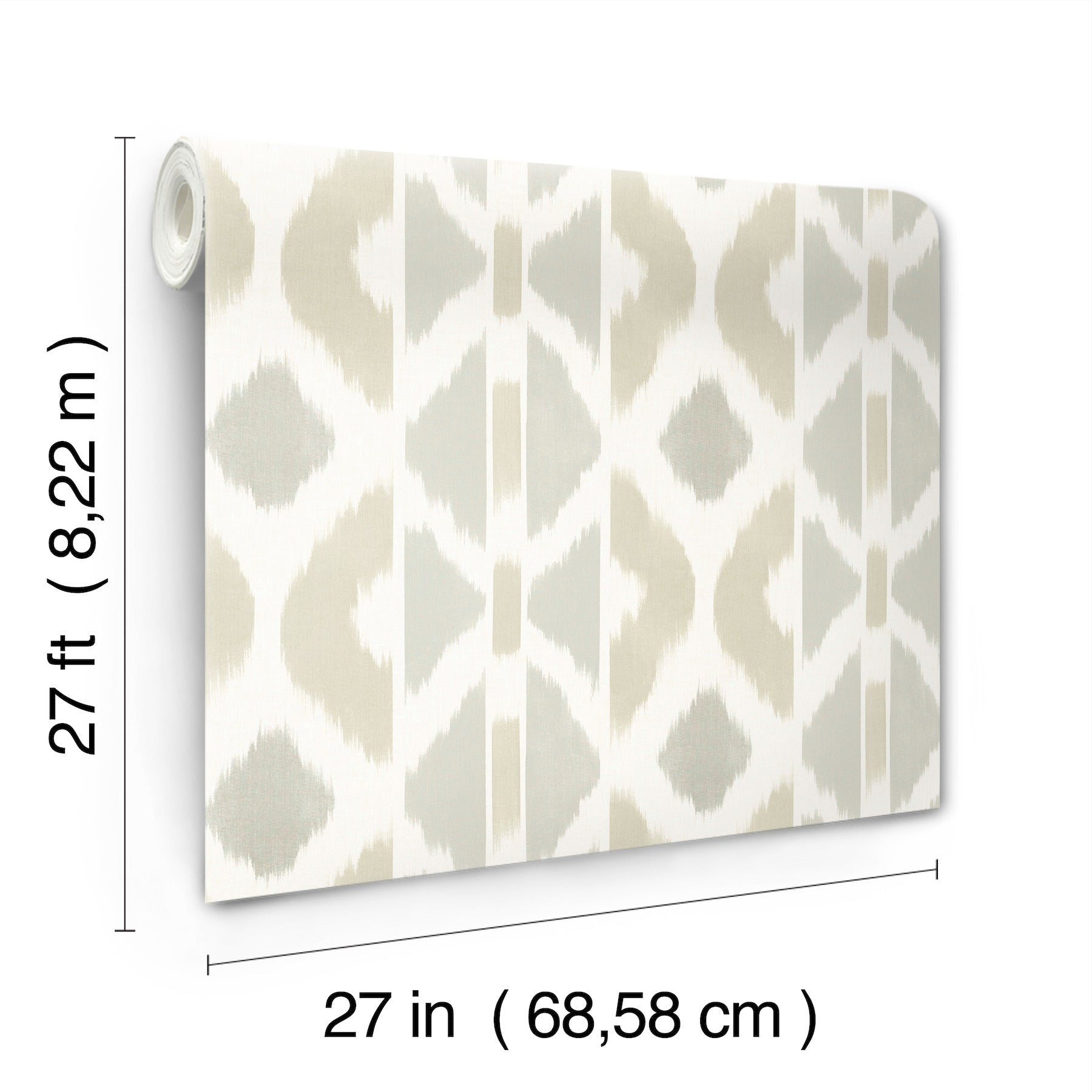 AB3093 Patan Beige Artifacts Wallpaper by York Wallcoverings
