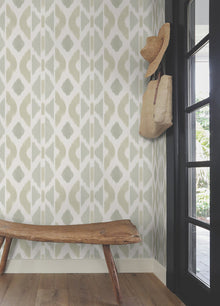 AB3093 Patan Beige Artifacts Wallpaper by York Wallcoverings