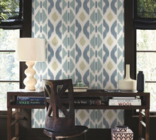 AB3094 Patan Denim Artifacts Wallpaper by York Wallcoverings