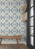 AB3094 Patan Denim Artifacts Wallpaper by York Wallcoverings