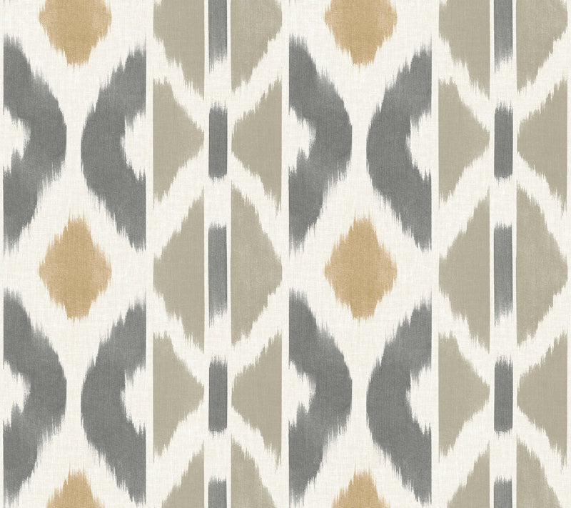 AB3095 Patan Taupe Artifacts Wallpaper by York Wallcoverings