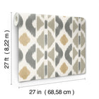 AB3095 Patan Taupe Artifacts Wallpaper by York Wallcoverings