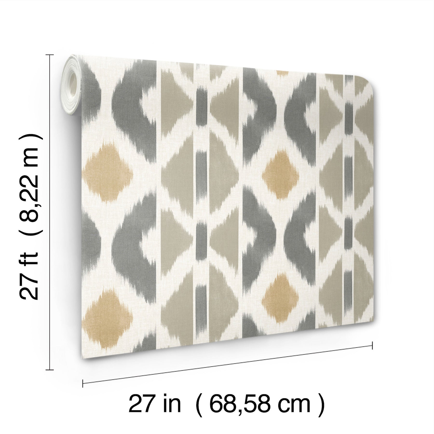 AB3095 Patan Taupe Artifacts Wallpaper by York Wallcoverings