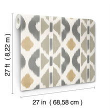 AB3095 Patan Taupe Artifacts Wallpaper by York Wallcoverings