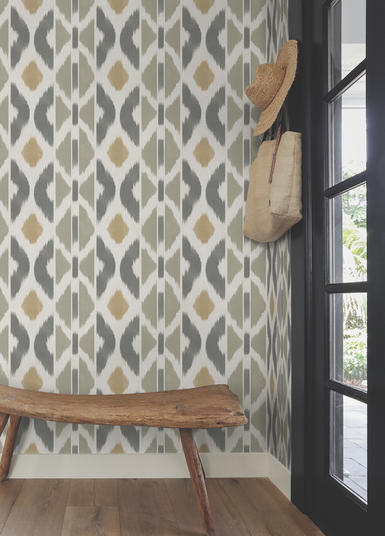 AB3095 Patan Taupe Artifacts Wallpaper by York Wallcoverings