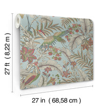 AB3102 Heronwood Sky Blue Artifacts Wallpaper by York Wallcoverings