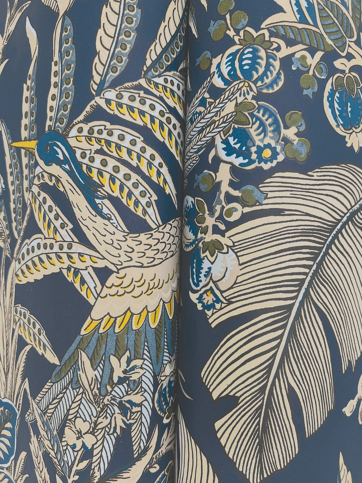 AB3103 Heronwood Navy Artifacts Wallpaper by York Wallcoverings