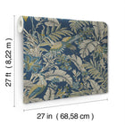 AB3103 Heronwood Navy Artifacts Wallpaper by York Wallcoverings