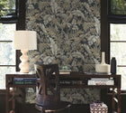AB3104 Heronwood Black Artifacts Wallpaper by York Wallcoverings