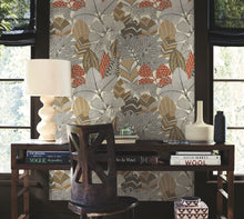 AB3111 Namiri Ochre Artifacts Wallpaper by York Wallcoverings