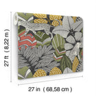 AB3112 Namiri Black Artifacts Wallpaper by York Wallcoverings