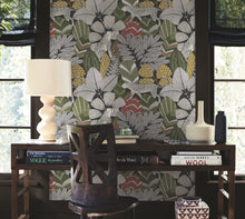 AB3112 Namiri Black Artifacts Wallpaper by York Wallcoverings