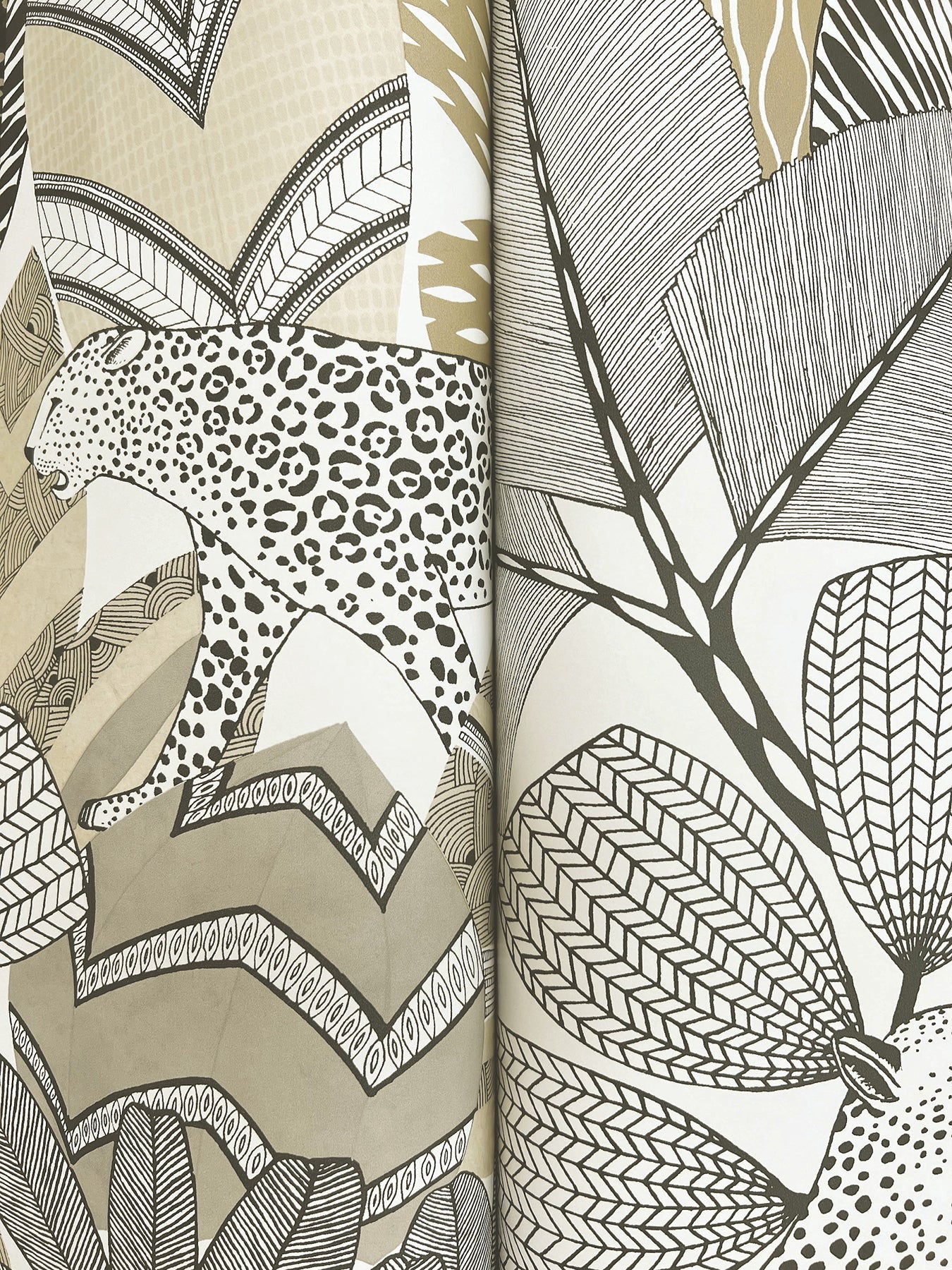 AB3113 Namiri Neutral Artifacts Wallpaper by York Wallcoverings