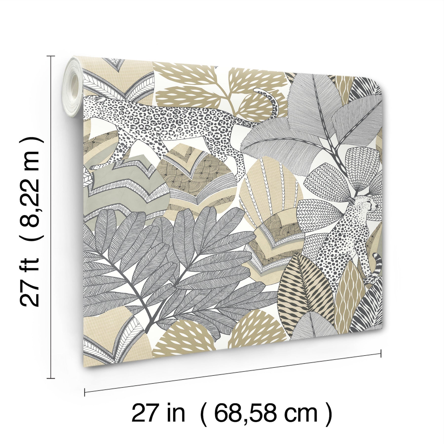 AB3113 Namiri Neutral Artifacts Wallpaper by York Wallcoverings