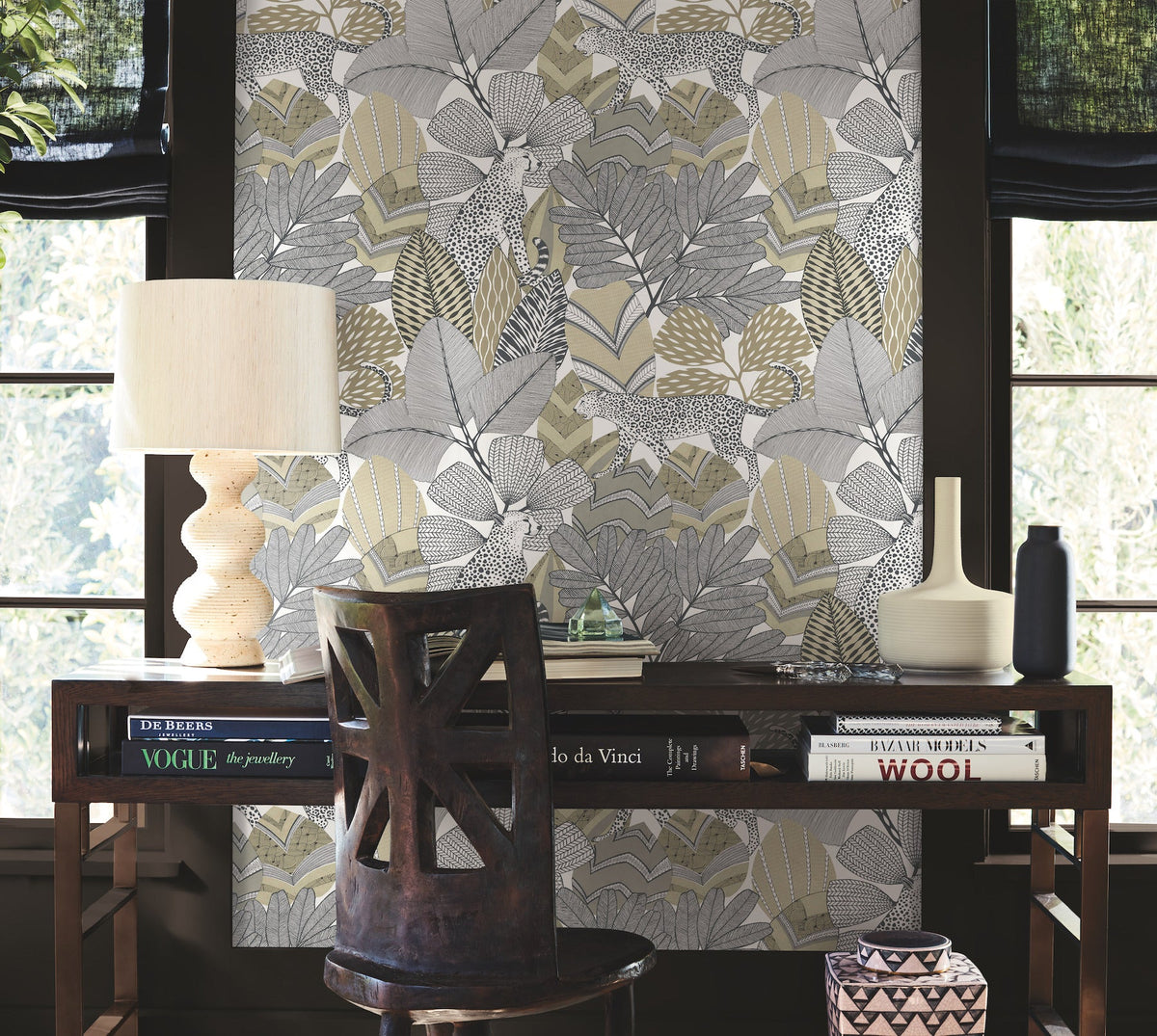 AB3113 Namiri Neutral Artifacts Wallpaper by York Wallcoverings