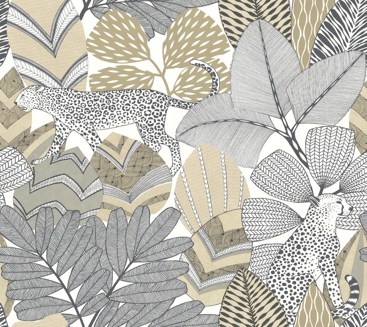 AB3113 Namiri Neutral Artifacts Wallpaper by York Wallcoverings