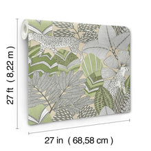 AB3114 Namiri Green Artifacts Wallpaper by York Wallcoverings