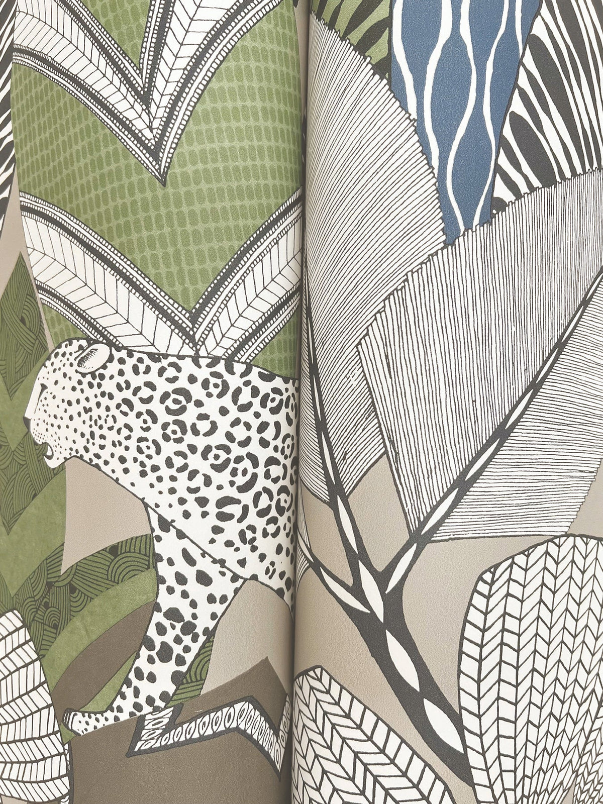 AB3115 Namiri Blue Artifacts Wallpaper by York Wallcoverings