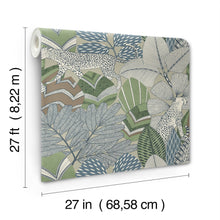 AB3115 Namiri Blue Artifacts Wallpaper by York Wallcoverings