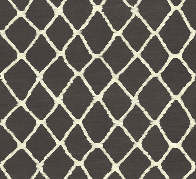 AB3121 Tonga Black & White Artifacts Wallpaper by York Wallcoverings
