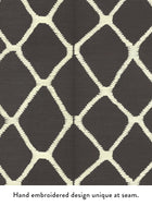 AB3121 Tonga Black & White Artifacts Wallpaper by York Wallcoverings