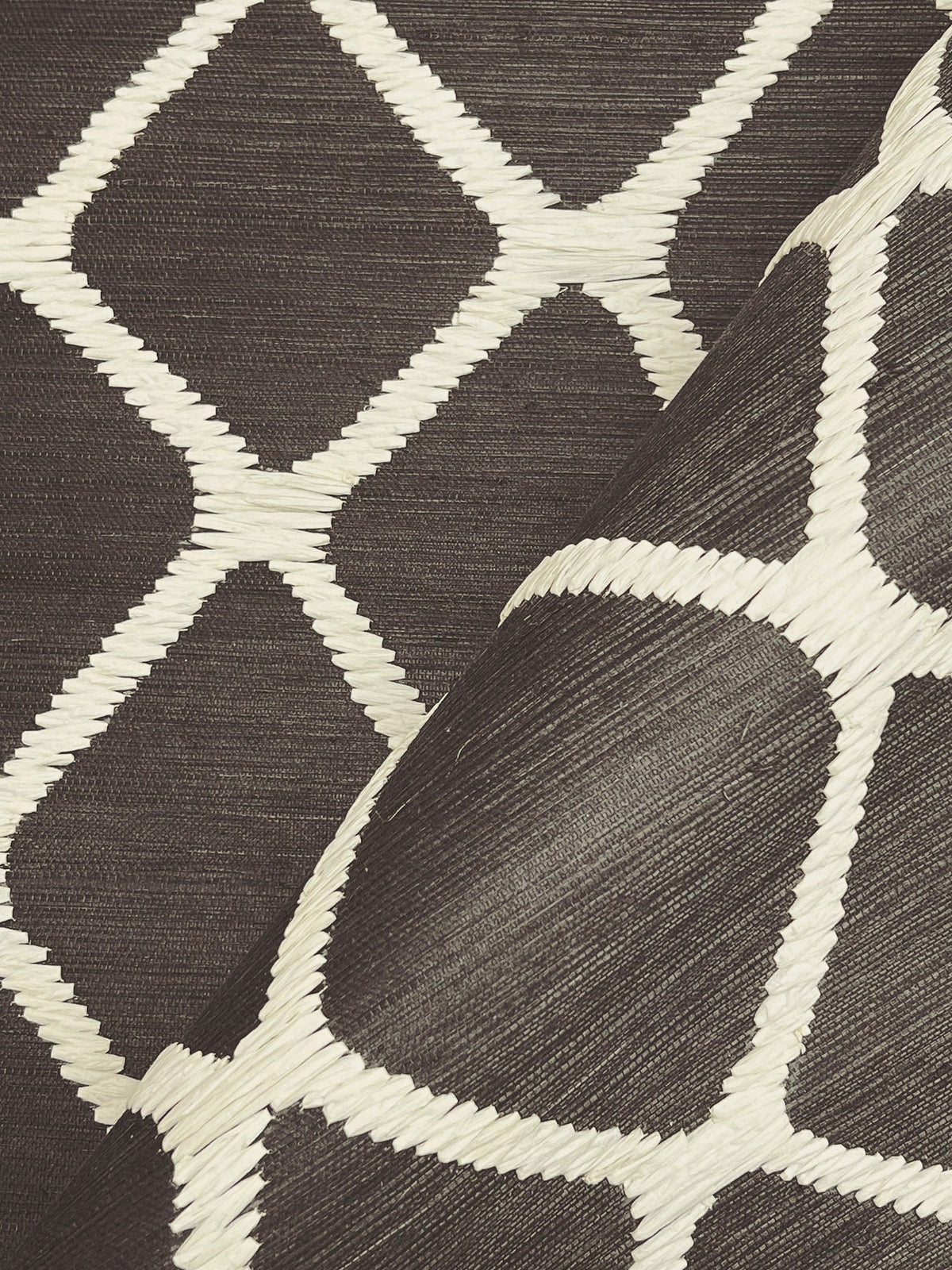 AB3121 Tonga Black & White Artifacts Wallpaper by York Wallcoverings