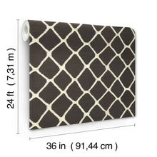 AB3121 Tonga Black & White Artifacts Wallpaper by York Wallcoverings