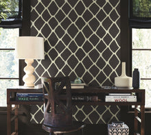 AB3121 Tonga Black & White Artifacts Wallpaper by York Wallcoverings