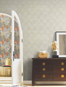 AB3122 Tonga Putty Artifacts Wallpaper by York Wallcoverings