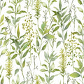 Aberduna Linen Botanical Stories Wallpaper by Voyage Maison