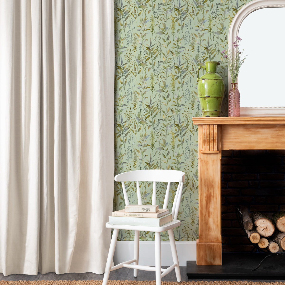 Aberduna Sage Wallpaper by Voyage Maison | ABERDUN/WPO/SAG