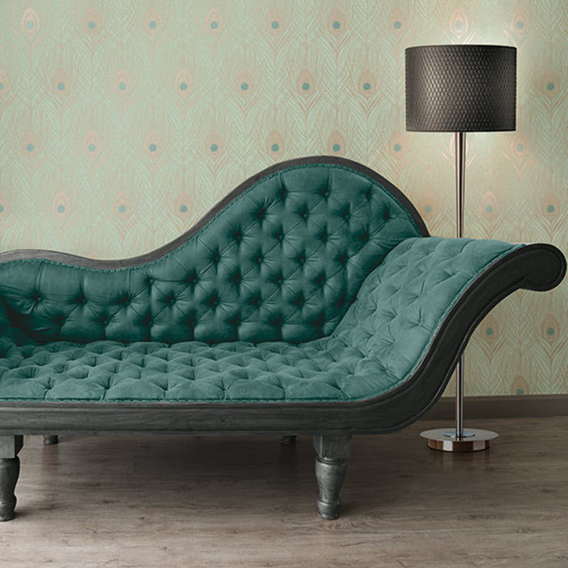 Peacock Absolutely Chic Wallpaper by Galerie