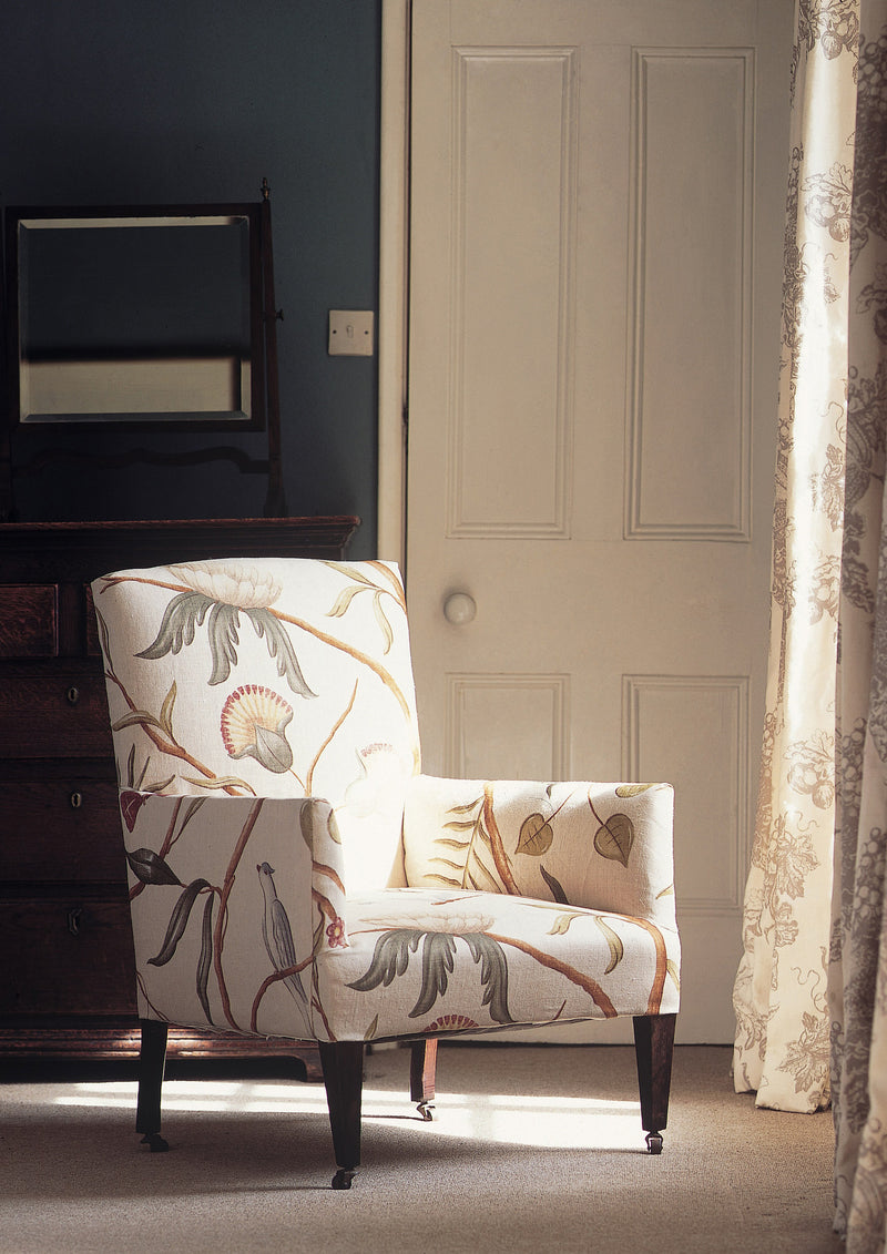 Adam's Eden Pumice Bare Bones Fabric by Lewis & Wood