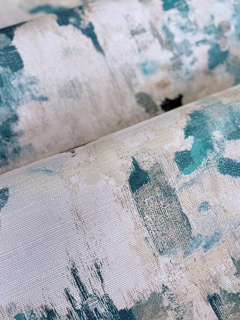 AE02607 Bergamo Teal Aeterna Wallpaper by Sketch Twenty 3